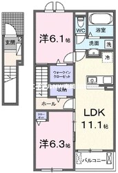 リップルガーデンＦの物件間取画像